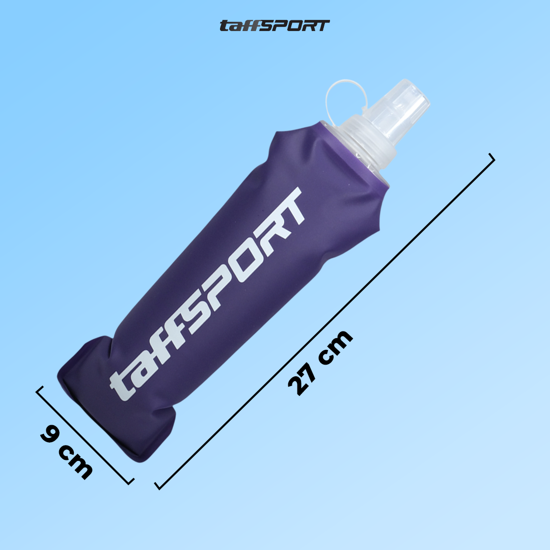 TaffSPORT Botol Minum Lipat Soft Flask Foldable Water Bottle TPU 500ml - TFSF-50 Gambar produk TaffSPORT Botol Minum Lipat Soft Flask Foldable Water Bottle TPU 500ml - TFSF-50 - 8