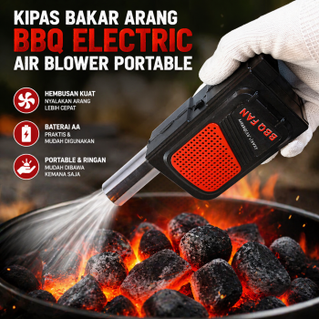 Gambar produk Gricc Kipas Bakar Arang BBQ Electric Air Blower Portable - OK392