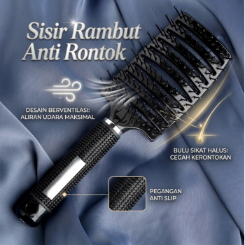 Gambar produk YIBER Sisir Rambut Anti Rontok Detangling Hair Comb Brush - Y76