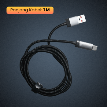 Gambar produk ESSAGER MacLe Kabel Data USB Type A to Type C Fast Charging 100W 1M - ES-X64