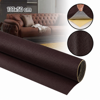 QJH Kulit Sintetis Tambal Sofa Self Adhesive Patches Sticker 137x50cm - RX278