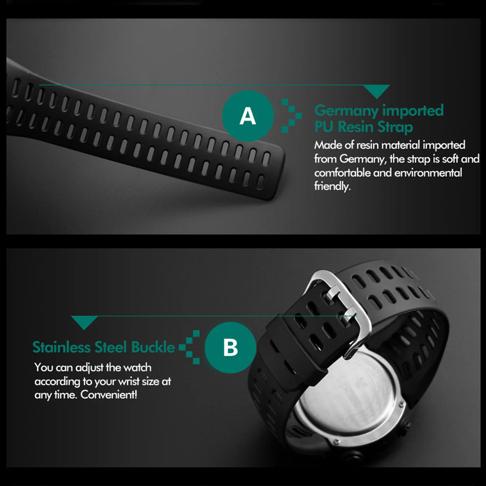 Piaoma Jam Tangan Digital Pria Sport Waterproof Pixerglass 50mm - 2380 Gambar produk Piaoma Jam Tangan Digital Pria Sport Waterproof Pixerglass 50mm - 2380