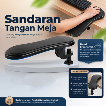 Gambar produk Sandaran Tangan Meja Kerja Komputer Arm Rest Pad - 91526