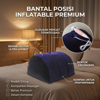 PPF Bantal Pompa Erotic Inflatable Pillow with Vibrator Holder - P-PF3101
