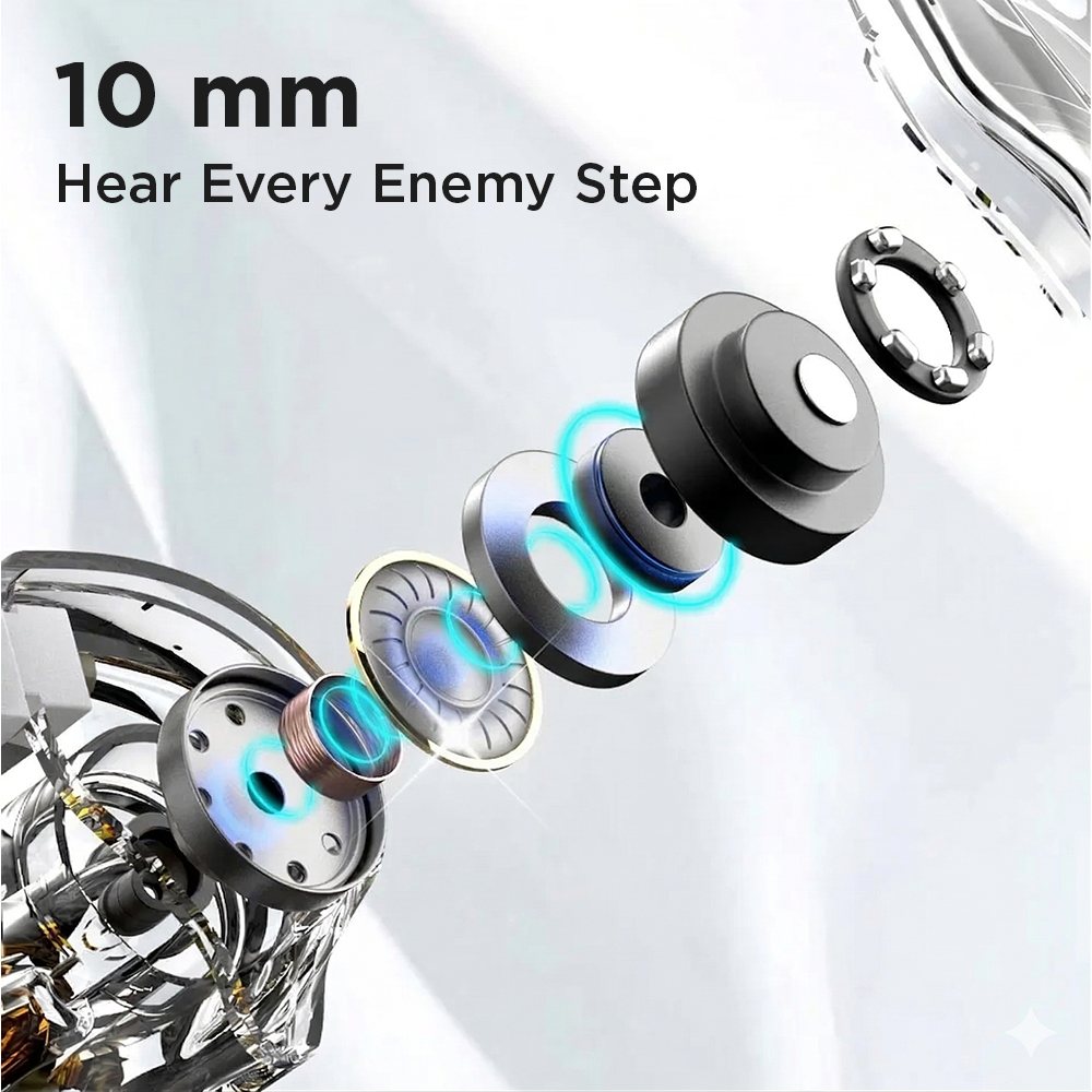 QKZ Wired Earphone IEM In Ear Monitor Dynamic HiFi Gaming Music Bass - QKZ-AK6-DMX Gambar produk QKZ Wired Earphone IEM In Ear Monitor Dynamic HiFi Gaming Music Bass - QKZ-AK6-DMX - 1