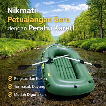 Mobydik Perahu Karet Mancing Inflatable Fishing Boat 2 Person - INU154