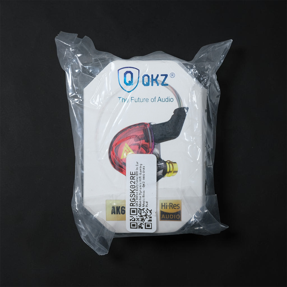 QKZ Wired Earphone IEM In Ear Monitor Dynamic HiFi Gaming Music Bass - QKZ-AK6-DMX Gambar produk QKZ Wired Earphone IEM In Ear Monitor Dynamic HiFi Gaming Music Bass - QKZ-AK6-DMX - Kemasan