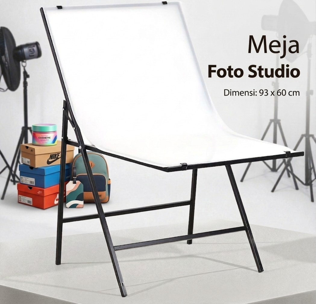 Andoer Meja Photo Studio Photography Shooting 93x60cm - S-1109 Gambar produk Andoer Meja Photo Studio Photography Shooting 93x60cm - S-1109