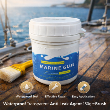 QIAOMEILI Lem Waterproof Transparent Anti Leak Agent 150g with Brush - J150G