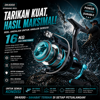 DK Reel Pancing Spinning Fishing Reel - DK4000