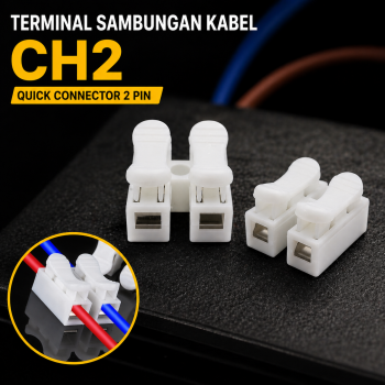 LOCHEUK Terminal Sambungan Kabel 2 Pin CH2 Quick Connector 50 PCS - LH50