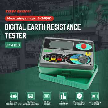 Taffware Alat Ukur Hambatan Resistansi Tanah Ground Resistance Tester - DY4100
