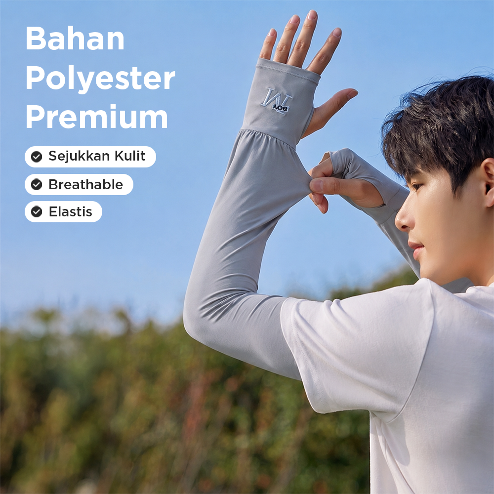 BOYM Manset Sarung Pelindung Tangan Lengan Sleeves UV Protection - GB184 Gambar produk BOYM Manset Sarung Pelindung Tangan Lengan Sleeves UV Protection - GB184 - 2