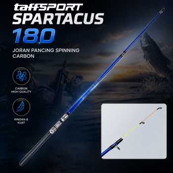 Gambar produk TaffSPORT Spartacus Joran Pancing Spinning Carbon Fiber 2 Section 1.8M - 180