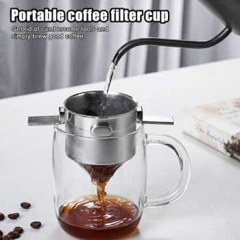 One Two Cups Filter Penyaring Kopi Portable Cone Coffee Dripper - LF13