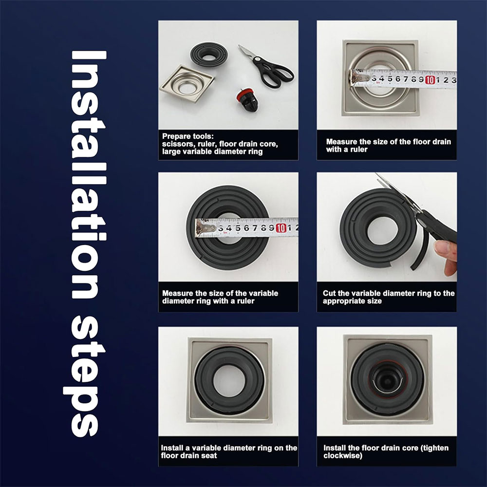 Gambar produk Homedec Penutup Saluran Pembuangan Air Floor Quick Drain Filter 42mm - HDC-110