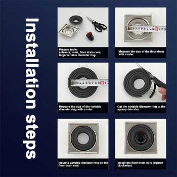 Gambar produk Homedec Penutup Saluran Pembuangan Air Floor Quick Drain Filter 42mm - HDC-110