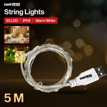 TaffLED Lampu Hias String Lights Waterproof USB Power 50 LED 5M - SZ