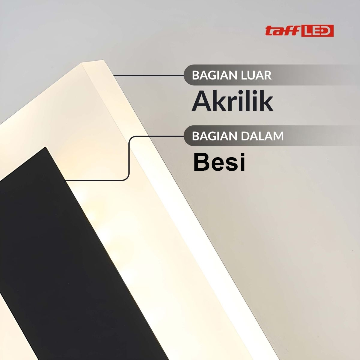 Gambar produk TaffLED Lampu Dinding Hias Outdoor Long Strip LED 3in1 Color 1.5M - ISN-31