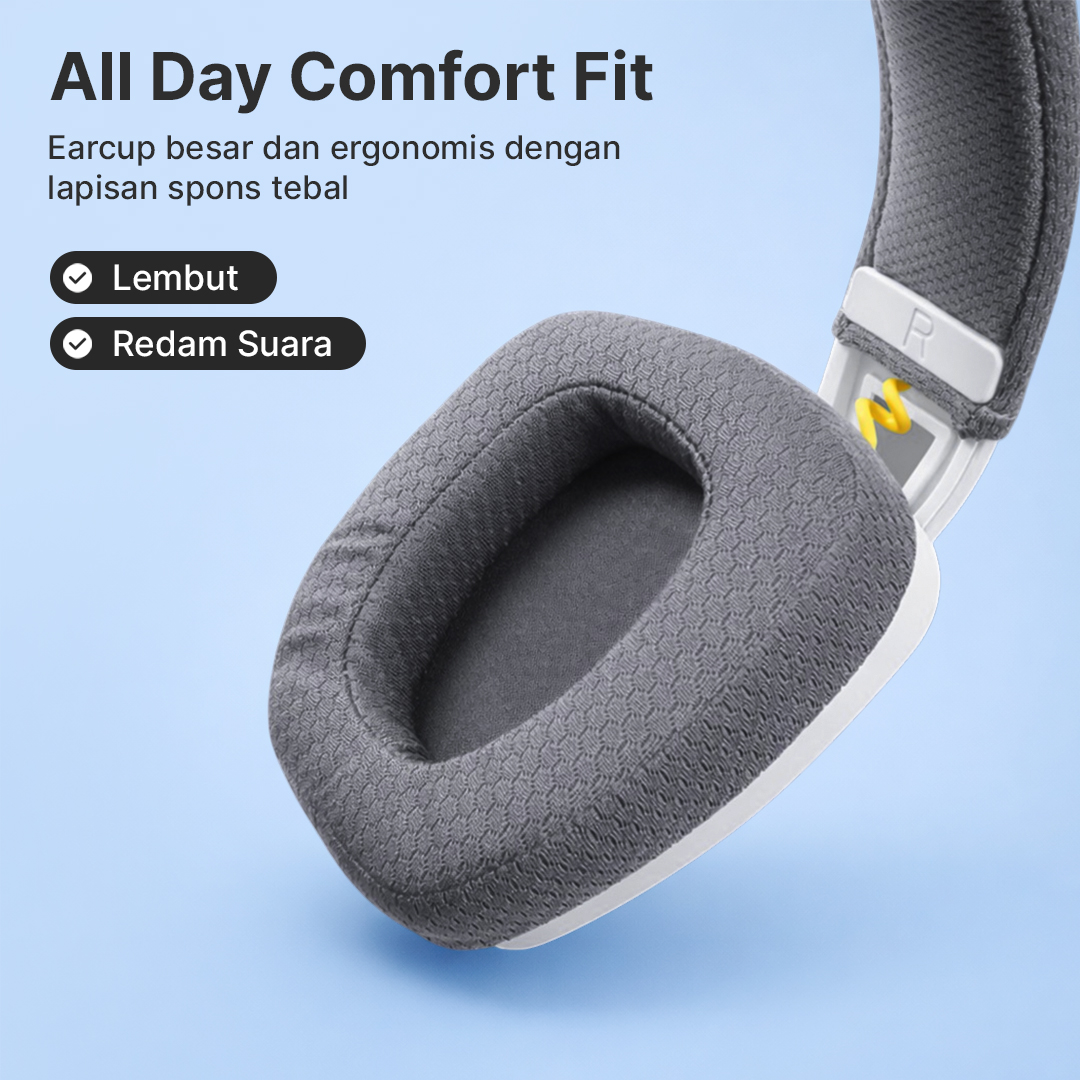 Gambar produk BINNUNE Headset Gaming Wireless Bluetooth 500mAh USB Type C - BW06-BT