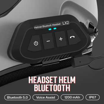 VR Robot Headset Helm Bluetooth Auto Answer Call IP67 1200mAh - LX2