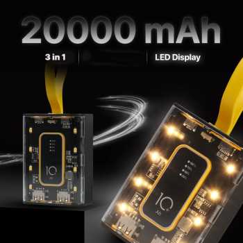 WST Power Bank 20000mAh 3in1 Cable Dual USB Port 10W - WS731