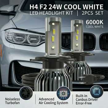 OSRAM Lampu Depan Mobil Headlight LED H4 F2 24W Cool White 2 PCS - V6
