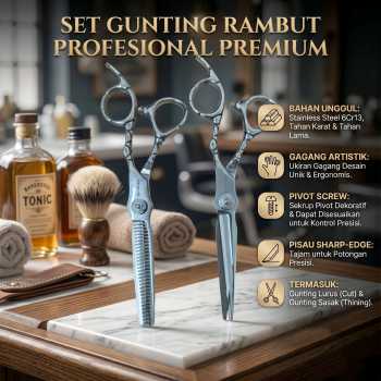 Biutte.co Gunting Rambut Lurus Sasak Stainless Steel 6Cr13 - M-613