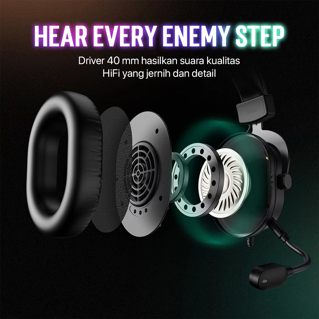 SOYTO Headphone Kabel Gaming Headset Mic Driver 40mm Jack 3.5mm - GM003 Gambar produk SOYTO Headphone Kabel Gaming Headset Mic Driver 40mm Jack 3.5mm - GM003