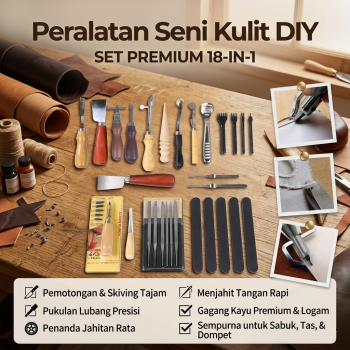 Gambar produk Junetree Peralatan Seni DIY Kulit 18in1 Leather Craft Stitching Sewing - WA134