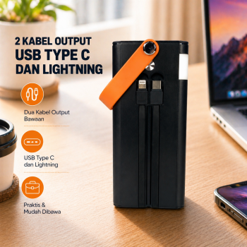 Gambar produk Taffware Power Bank Fast Charging Cable USB Type C 50000mAh 120W - KP502