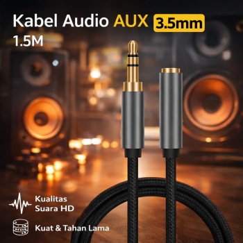ChicRain Kabel Audio AUX 3.5mm Male to Female 1.5M - 8535