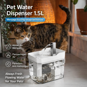 NOAE Water Dispenser Fountain Tempat Minum Anjing Kucing 1.5L - WF050