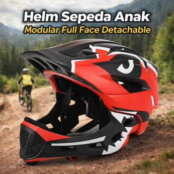 Gambar produk BIKEBOY Helm Sepeda Anak Modular Full Face Detachable MTB Skateboard - K22