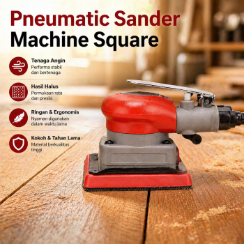THETWOO Mesin Amplas Angin Air Orbital Sander Pneumatic Square - BG-75100D