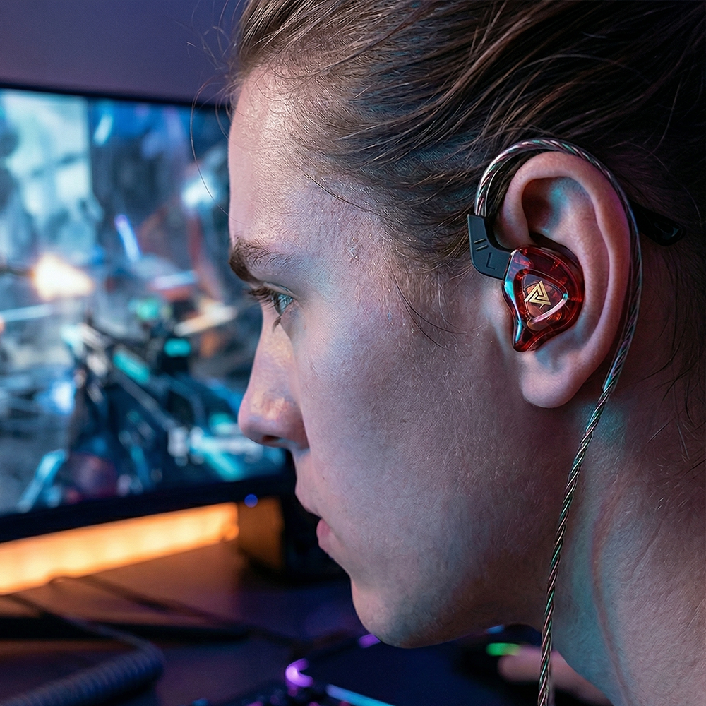 QKZ Wired Earphone IEM In Ear Monitor Dynamic HiFi Gaming Music Bass - QKZ-AK6-DMX Gambar produk QKZ Wired Earphone IEM In Ear Monitor Dynamic HiFi Gaming Music Bass - QKZ-AK6-DMX - 6