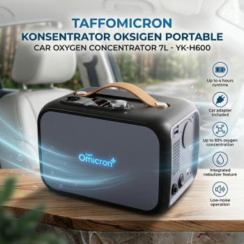 TaffOmicron Konsentrator Oksigen Portable Car Oxygen Concentrator 7L - YK-H600