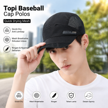 Gambar produk FLB Topi Baseball Cap Polos Quick Drying Mesh - QEWI
