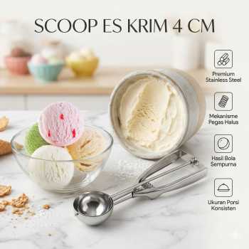Houseeker Sendok Takar Es Krim Ice Cream Scoop Stainless Steel - HS