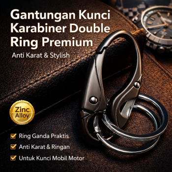 SINNYA Gantungan Kunci Karabiner Keychain Quickdraw Double Ring - SN-29