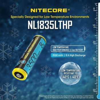 NITECORE Baterai Isi Ulang 18650 Li-Ion Button Top 3500mAh 3.6V 1 PCS - NL1835LTHP