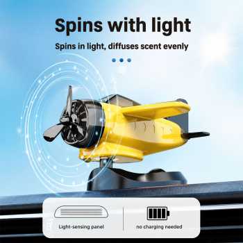 REWOP Parfum Mobil Pesawat Tenaga Surya 360 Derajat Car Freshener - ZS-10