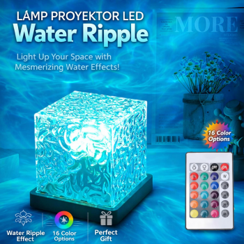 RISIFY Lampu Tidur Proyektor LED Water Ripple 16 Color Square 3W - SFY23