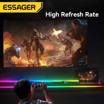 Gambar produk ESSAGER Kabel Adapter HDMI to Type C 8K@60Hz 120mm - ES-OTG23