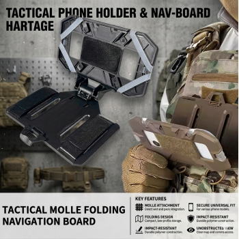 AEGIS Phone Holder Tactical Outdoor Molle Mount Universal ABS - AE-50