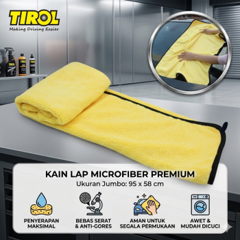 Tirol Kain Lap Pengering Mobil Car Cloth Microfiber XL 95x58cm - H-50XL