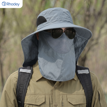 Rhodey Topi Rimba Outdoor Anti UV Waterproof Boonie Hat Nylon - YL-A10