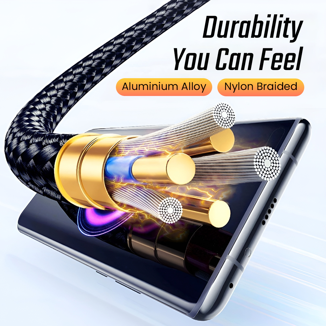 Gambar produk ESSAGER MacLe Kabel Data USB Type A to Type C Fast Charging 100W 1M - ES-X64