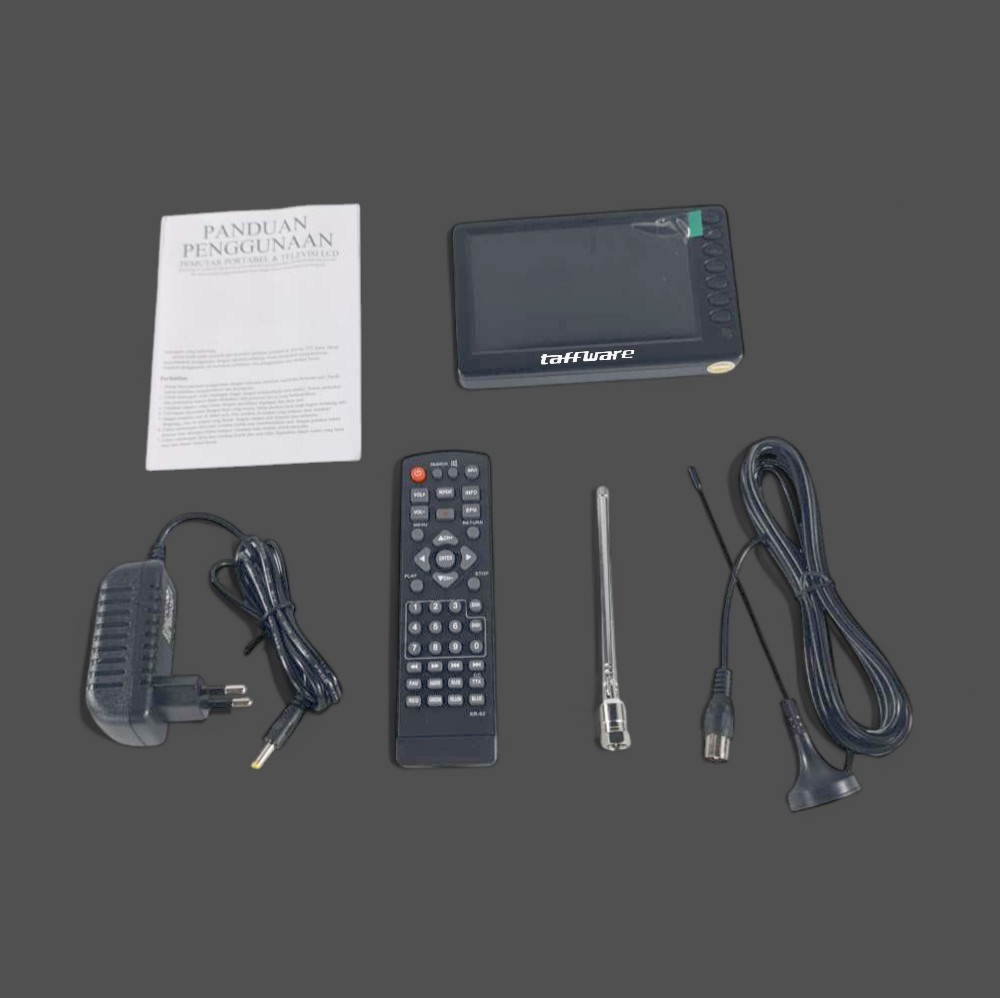 Taffware Portable HD TV Monitor 5 Inch DVB-T2 + Analog - D5 Gambar produk Taffware Portable HD TV Monitor 5 Inch DVB-T2 + Analog - D5