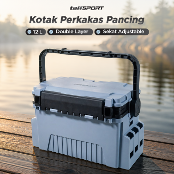 TaffSPORT Kotak Perkakas Pancing Fishing Tackle Box Double Layer - JF-31